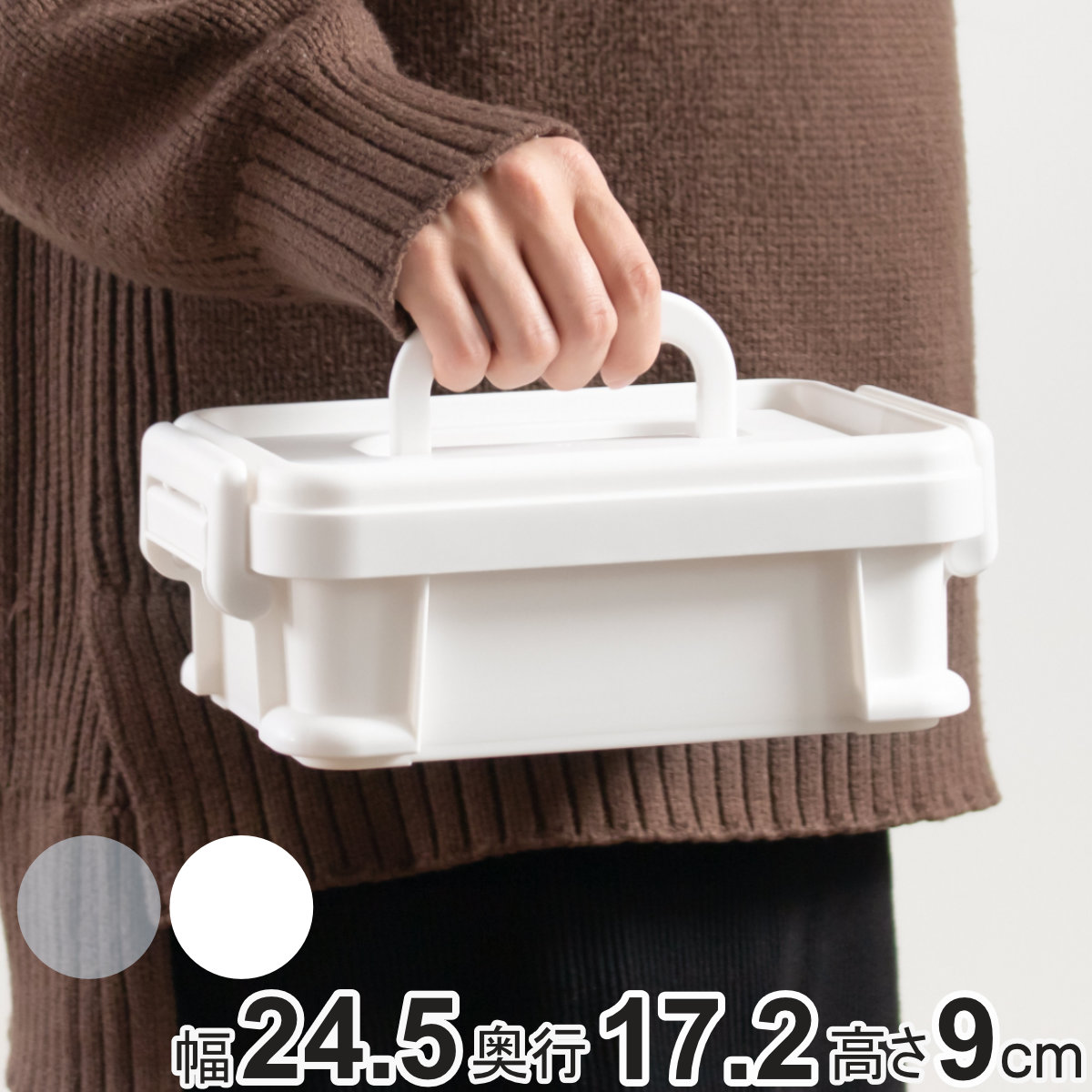 SANKA 収納ボックス ナチュラトラックス 幅24.5×奥行17.2×高さ9cm 24S