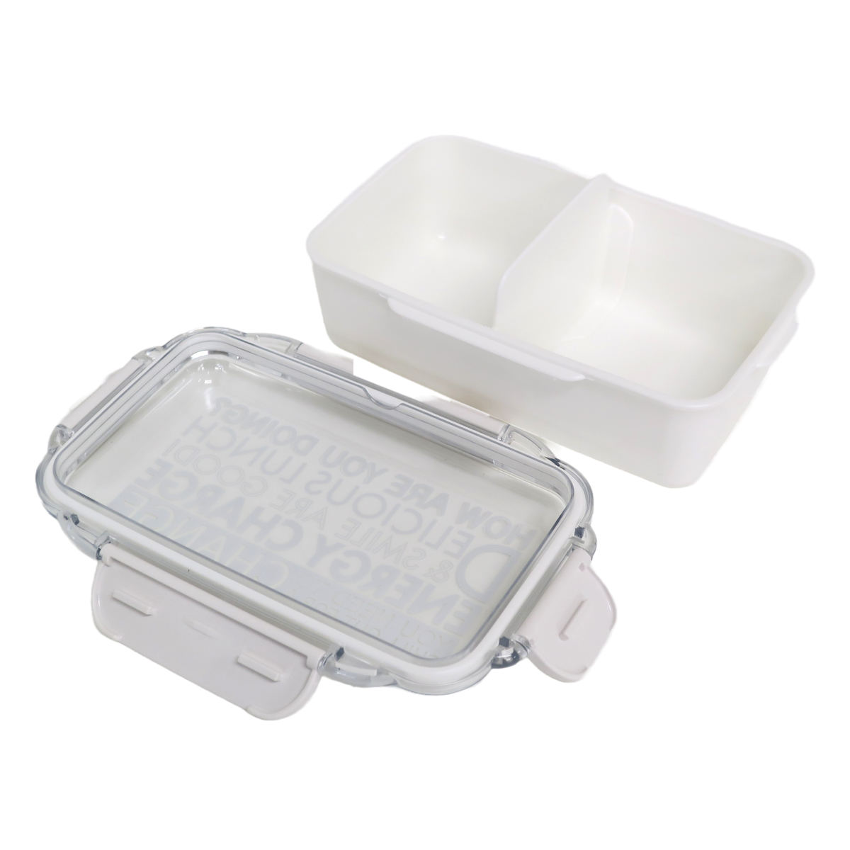 OSK（オーエスケー） 弁当箱 1段 650ml ホワイト エナジーチャージ 食