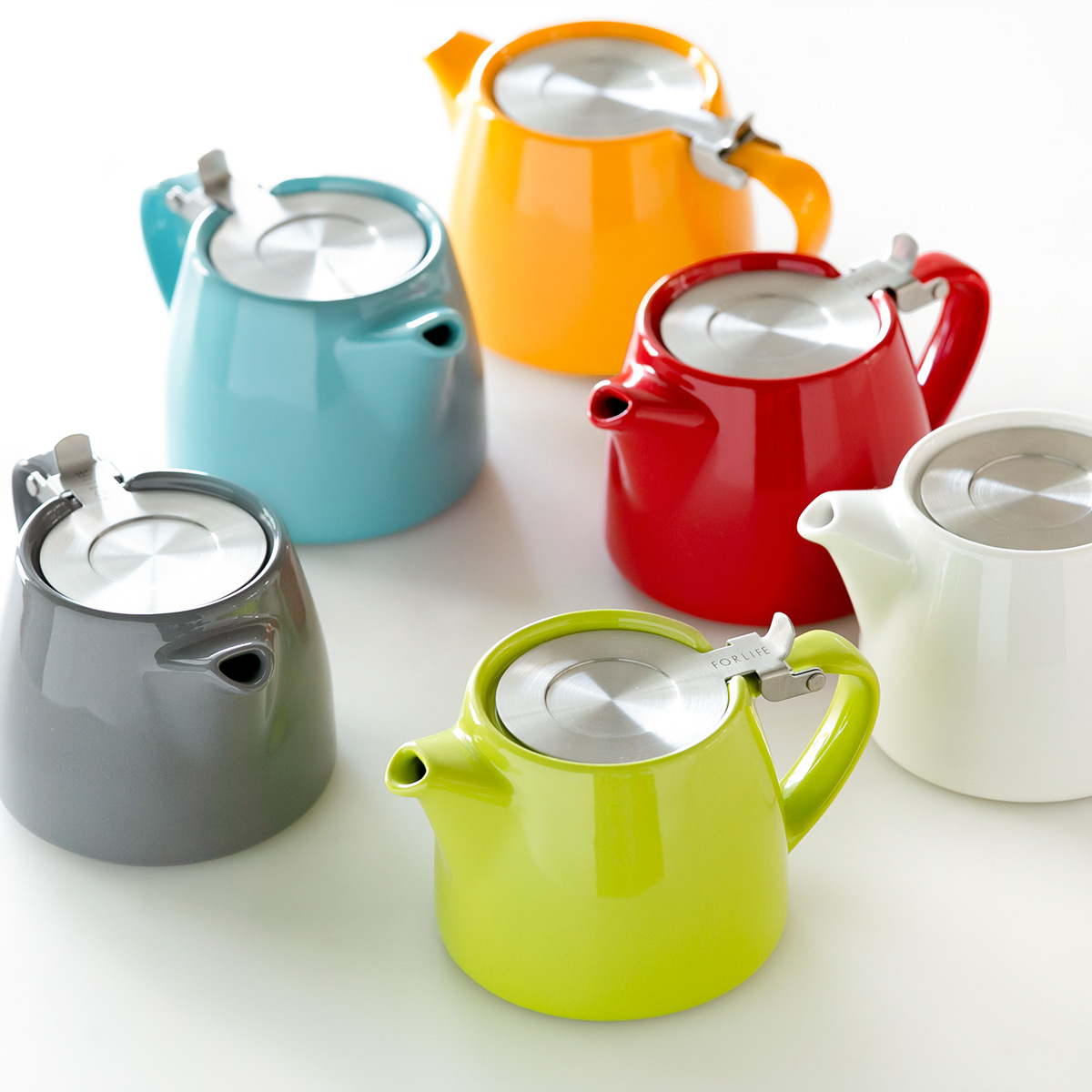 FORLIFE JAPAN ティーポット 400ml ミニスタンプティーポット 硬質陶器