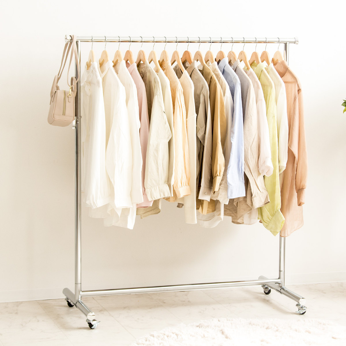 岩附 ハンガーラック 高耐荷重 幅120cm （ パイプハンガー 頑丈 耐荷重