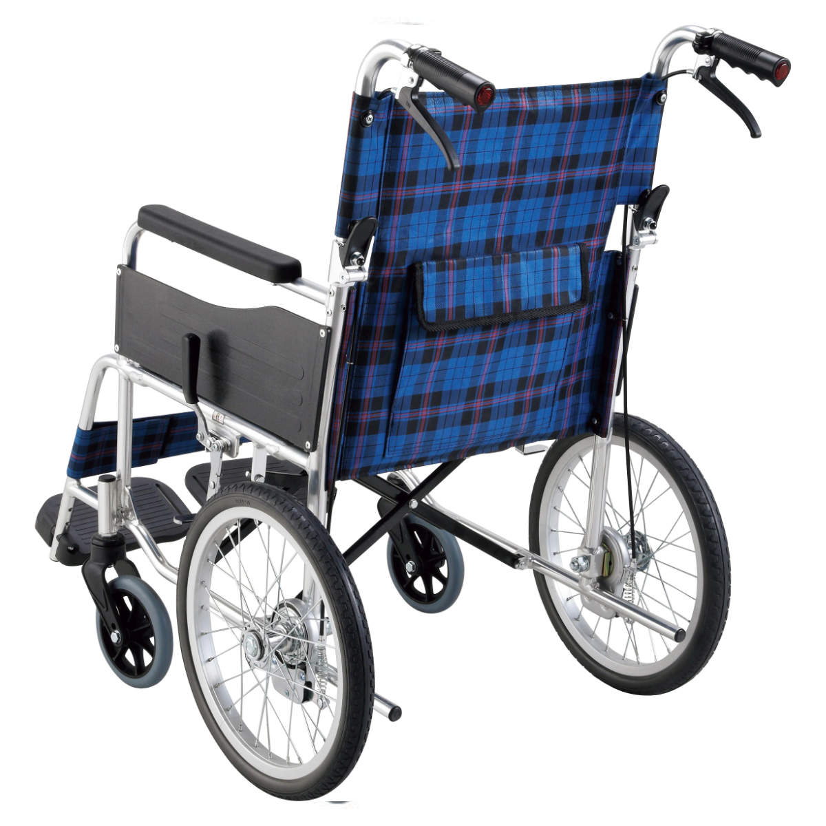 マキテック 車いす 標準 介助式 背折れタイプ 座面幅40cm 非課税