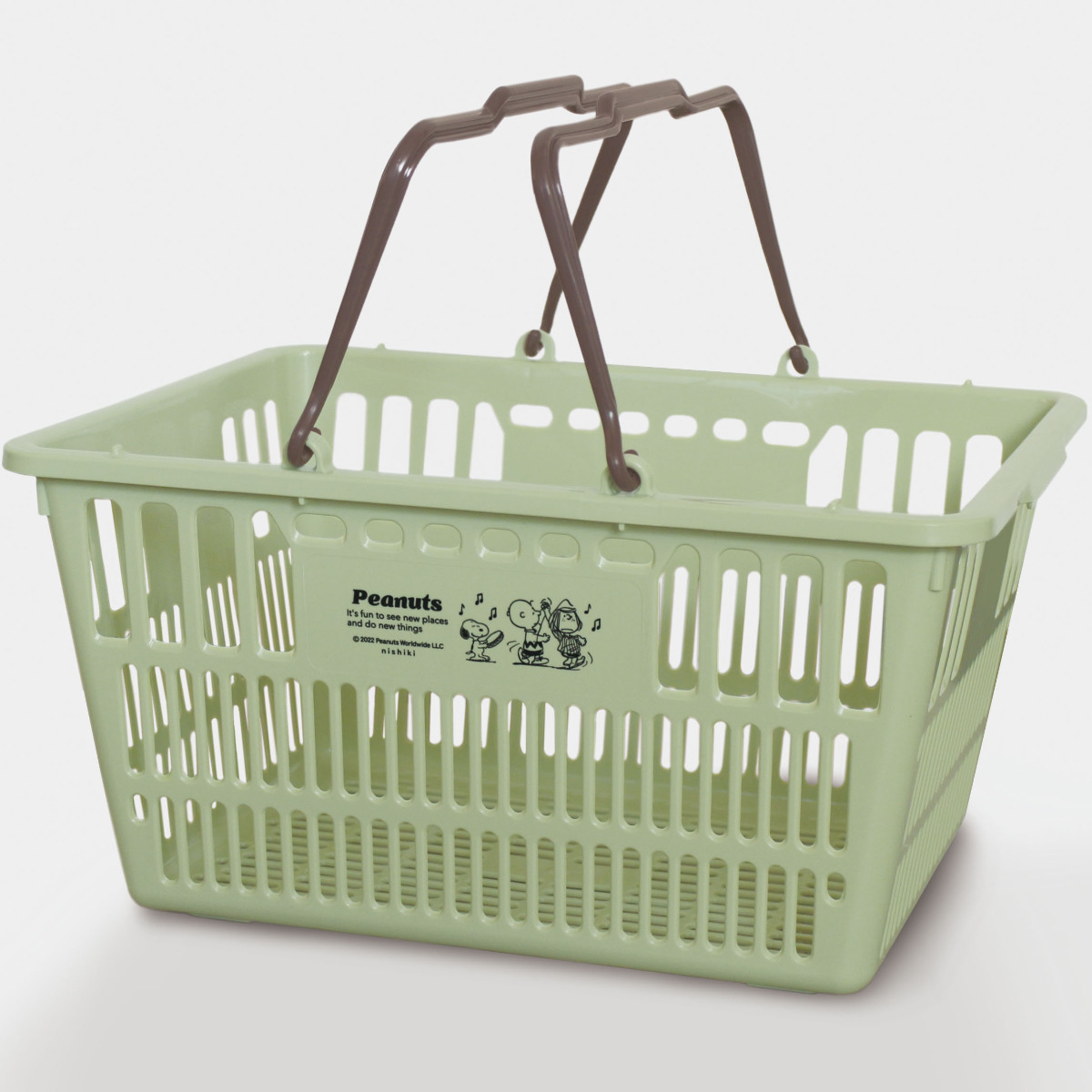 錦化成 バスケット スヌーピー ショッピングバスケット 買い物かご