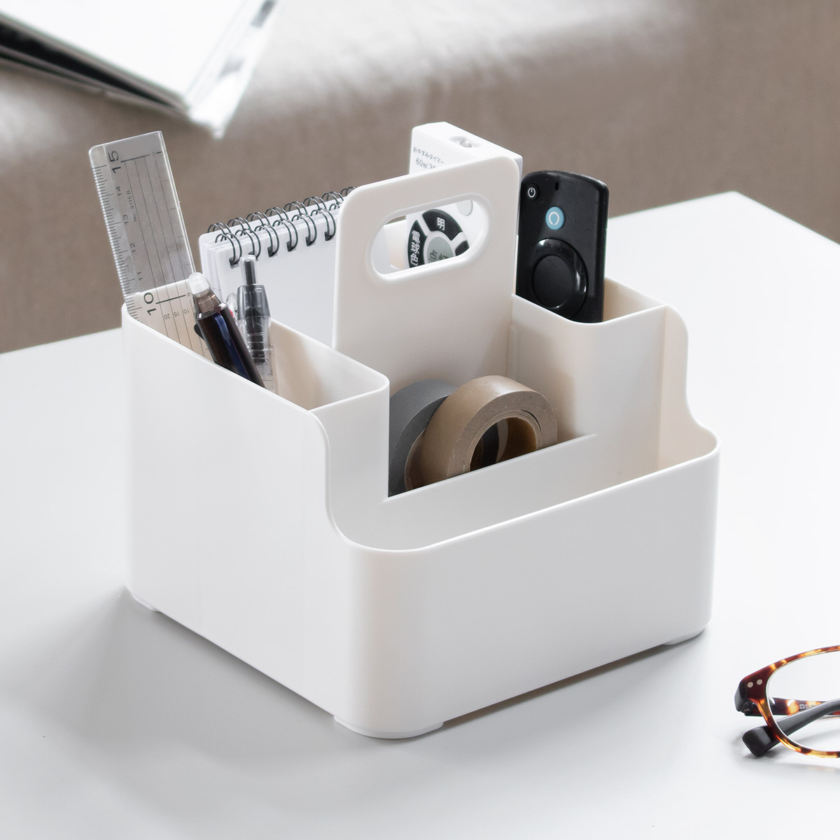 SANKA 小物収納 ナチュラ ツールピット S ハンドル付き （ 収納ケース