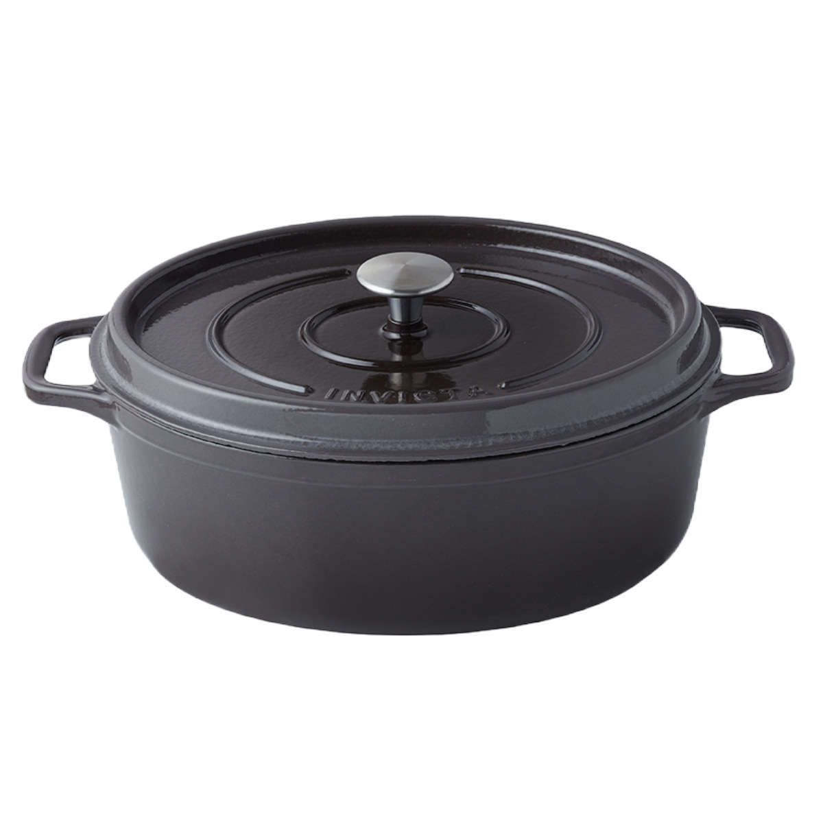 あさひさん専用　The Cocotte 保温調理鍋 黒 INVICTA キャセロール 27cm オーバル IH対応 両手鍋