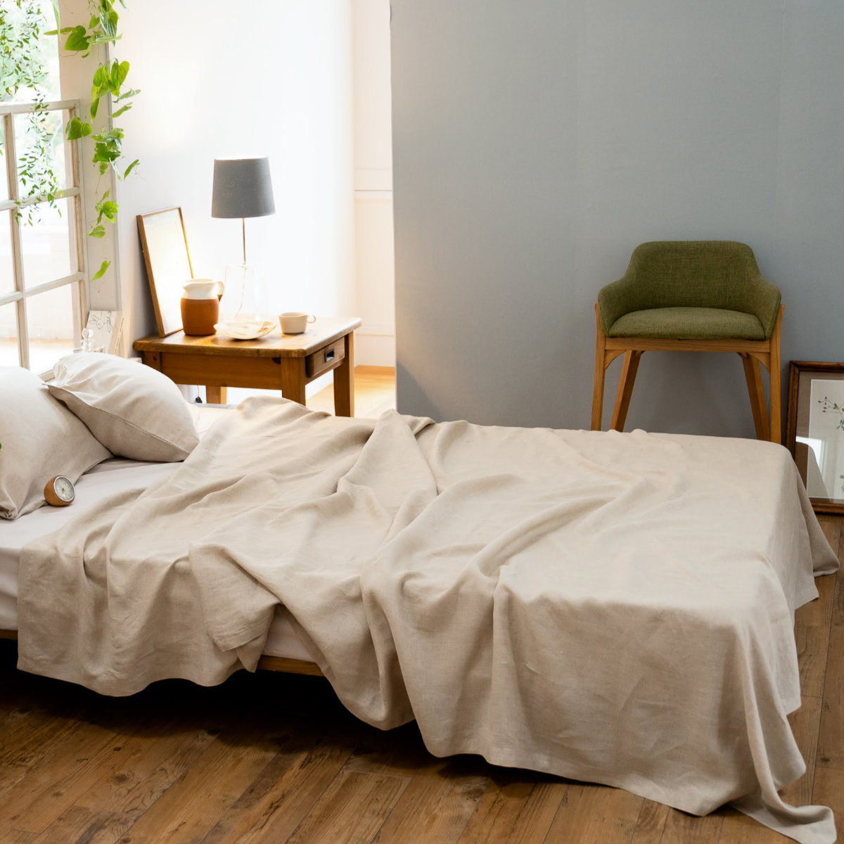 マルチカバー Fab the Home 210×210cm M ファインリネン one-wash