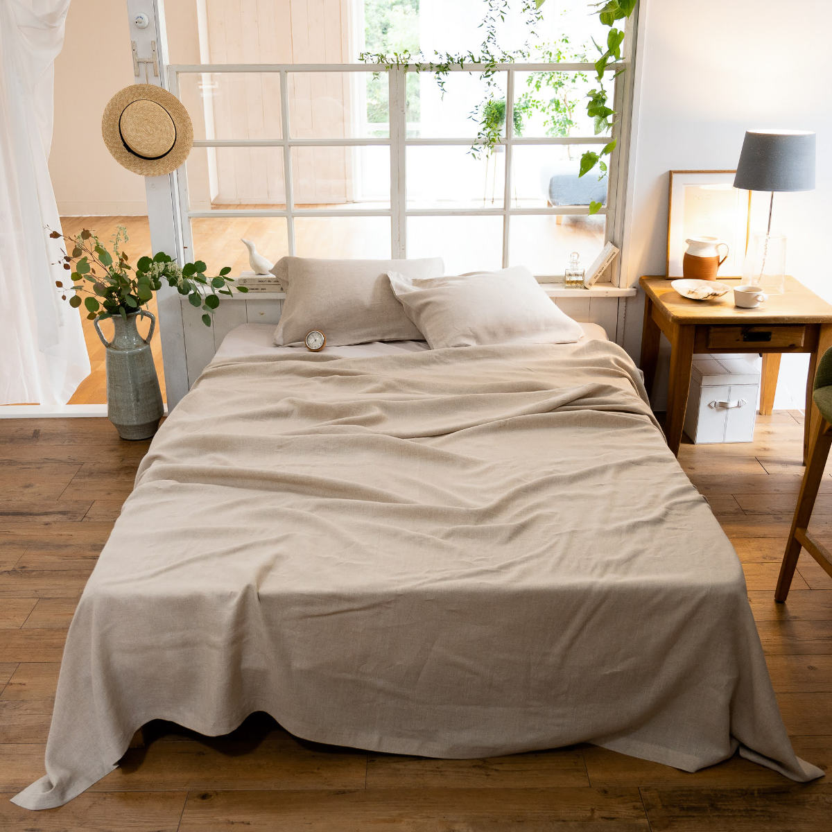 マルチカバー Fab the Home 210×210cm M ファインリネン one-wash