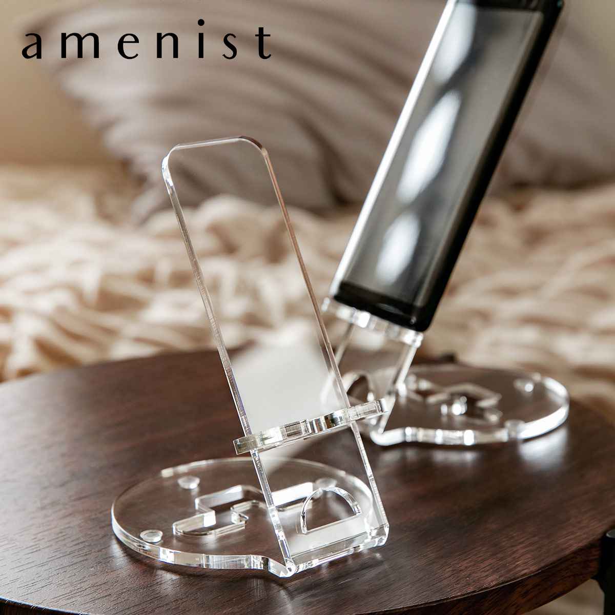Trytec 特典付き スマートフォンスタンド amenist アクリル製 日本製