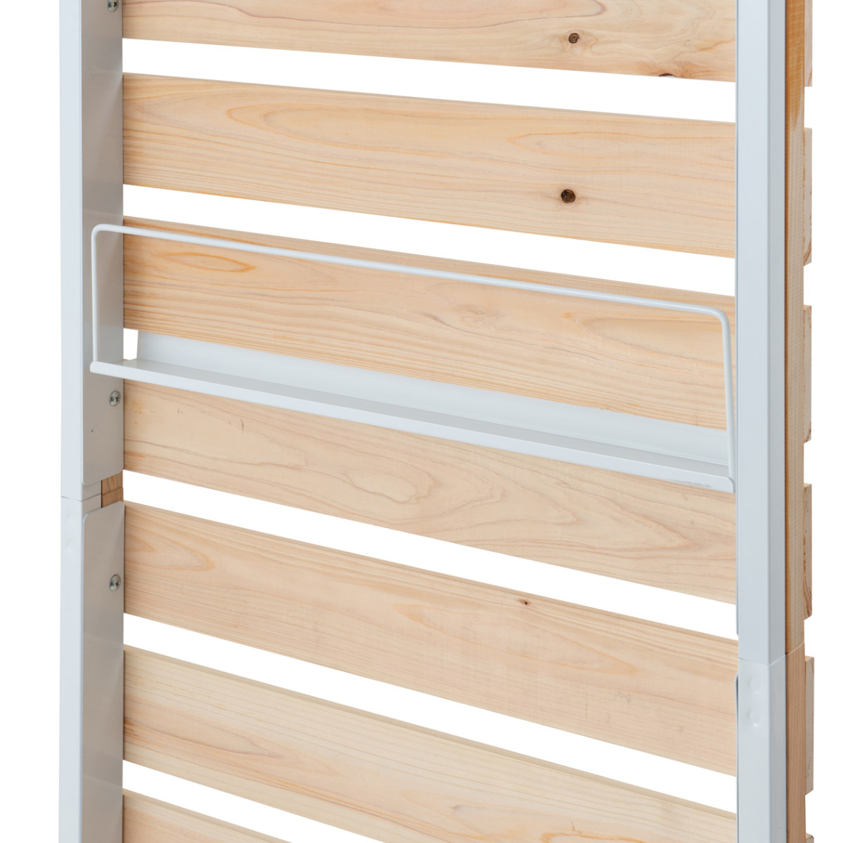 マガジンラック ひのきのキャスター付きパーテー...の詳細画像4