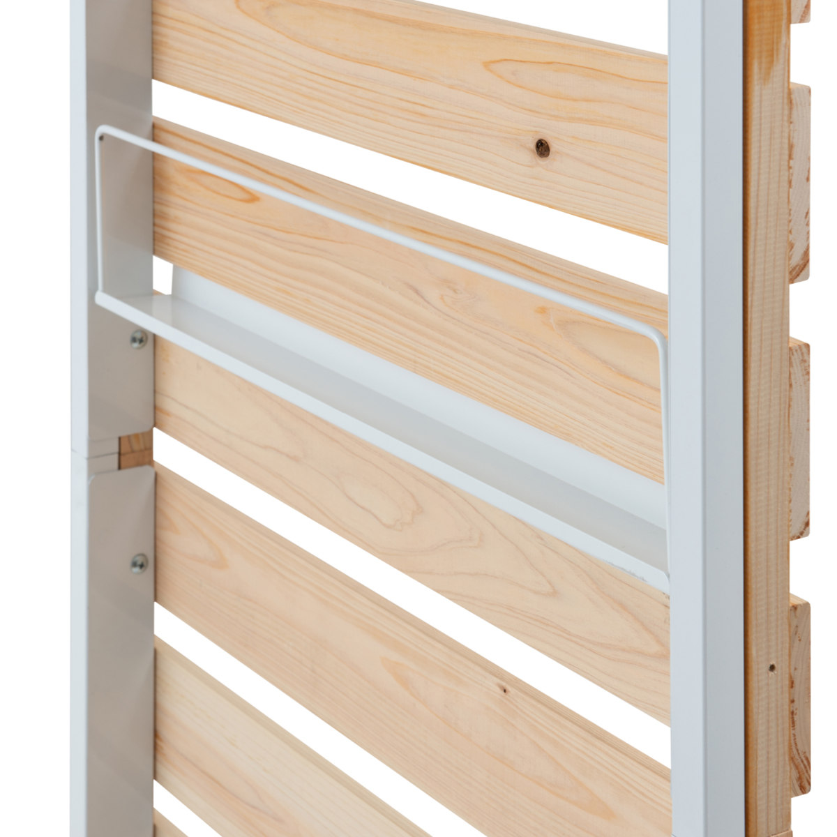 マガジンラック ひのきのキャスター付きパーテー...の詳細画像5