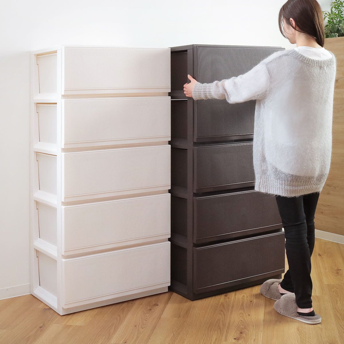 天馬 チェスト プロフィックス スタイルケース組立式 深型 5段 高さ