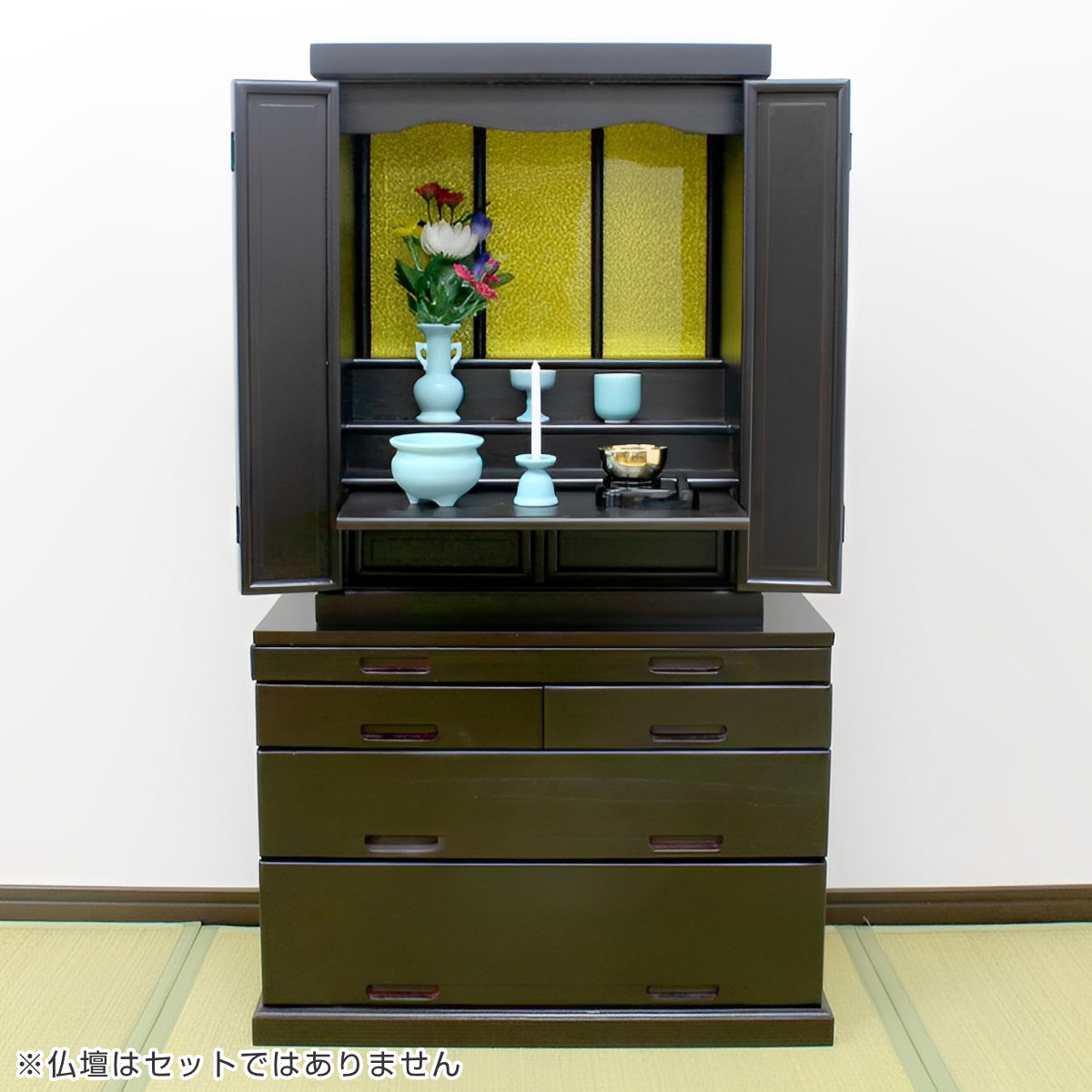 仏壇台 キャビネット 幅62cm モダン 天然木 ミニ 仏壇 （ 台 チェスト コンパクト 収納 ミニ仏壇 お仏壇 現代仏壇 インテリア ）_4