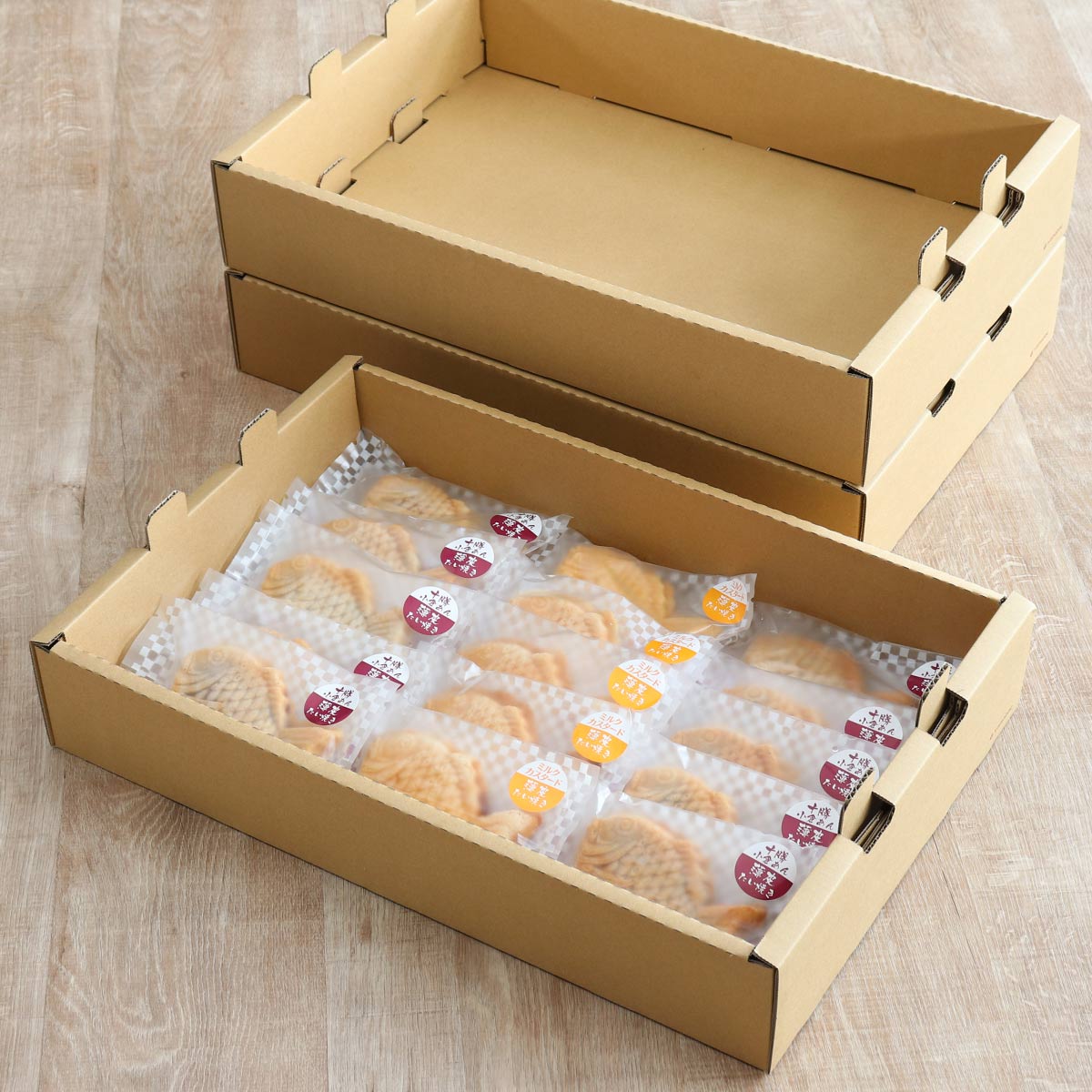 ばんじゅう フードコンテナー ダンボール製 S 10枚セット もち箱