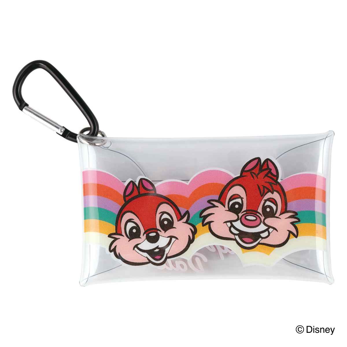 新品　ミッキー＆ミニーカードケース小物入れストラップ Disney（ディズニー） クリア ケース パスケース 鍵 カギ カード 小物
