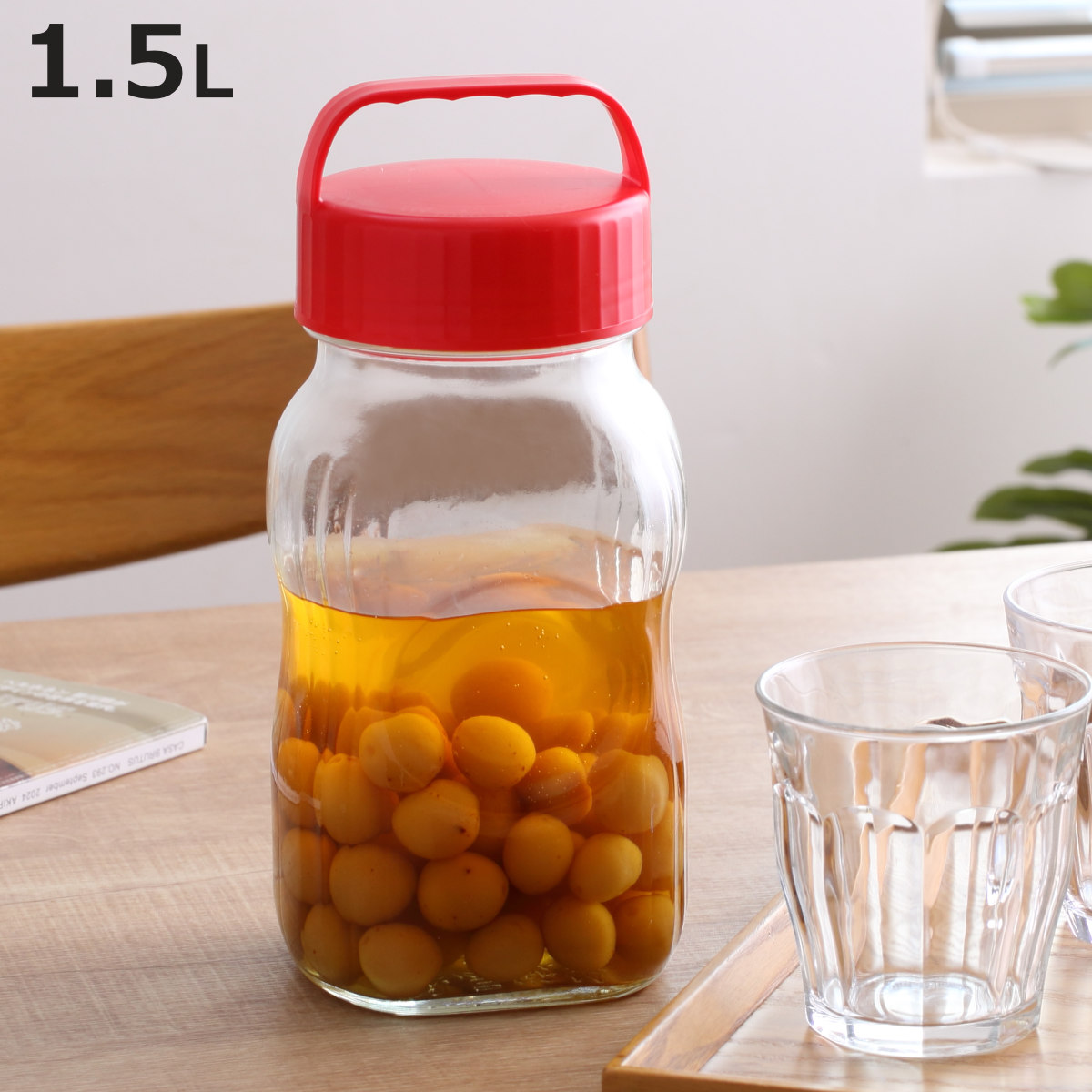 東洋佐々木ガラス 果実酒びん 漬け上手 1.5L 小出し用ポット 保存容器