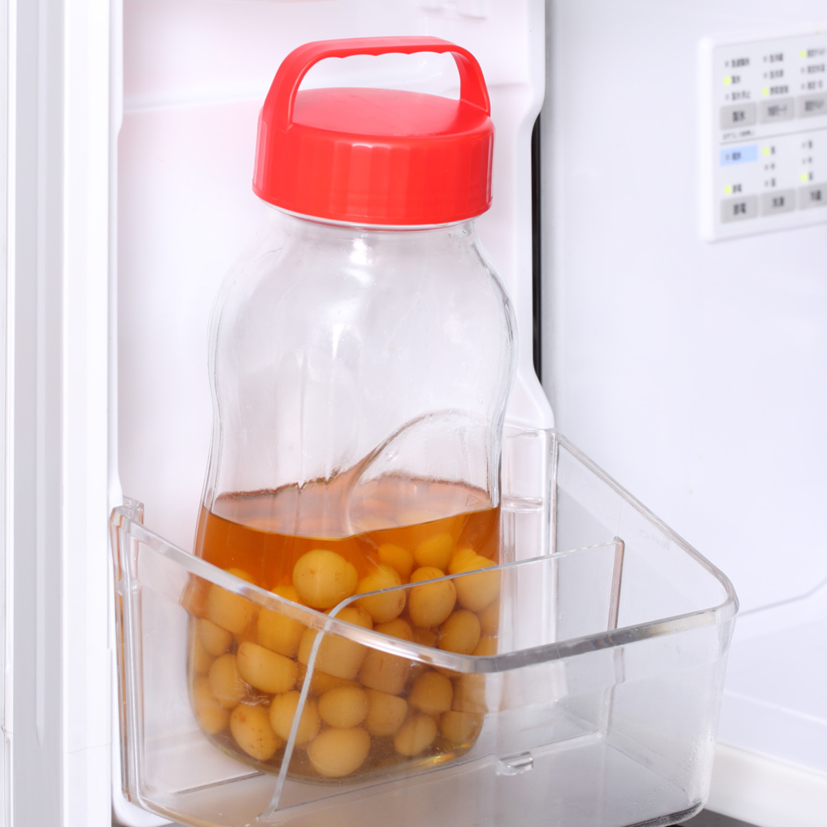 東洋佐々木ガラス 果実酒びん 漬け上手 2L 梅 500g用 保存容器