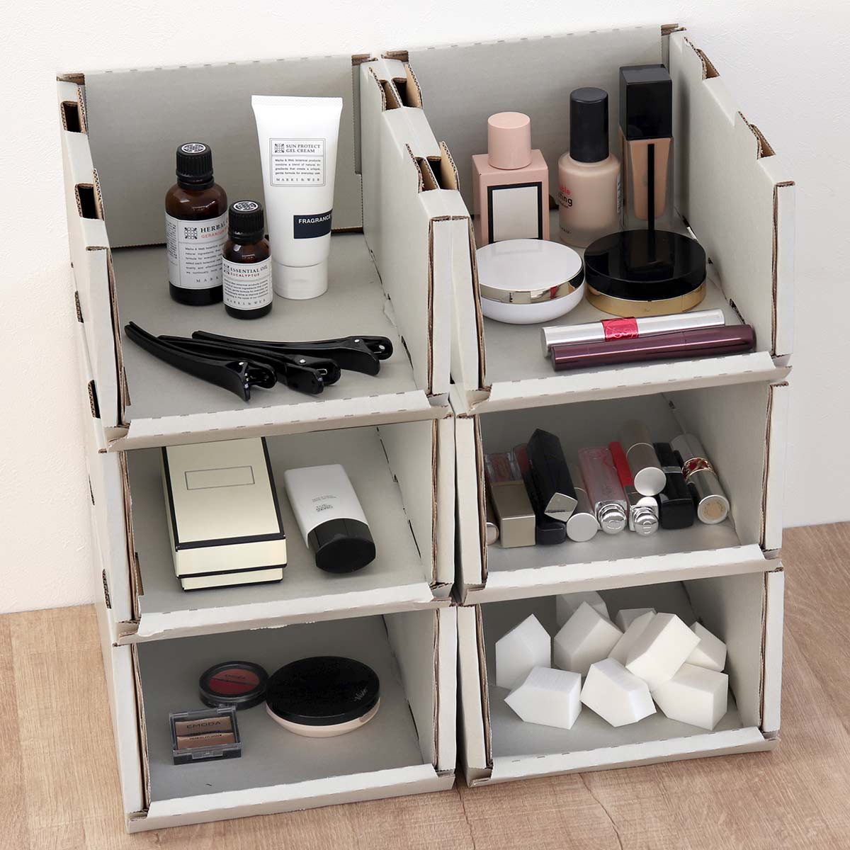 収納ボックス 卓上 スタッキングコンテナ SS 6個セット 収納ケース