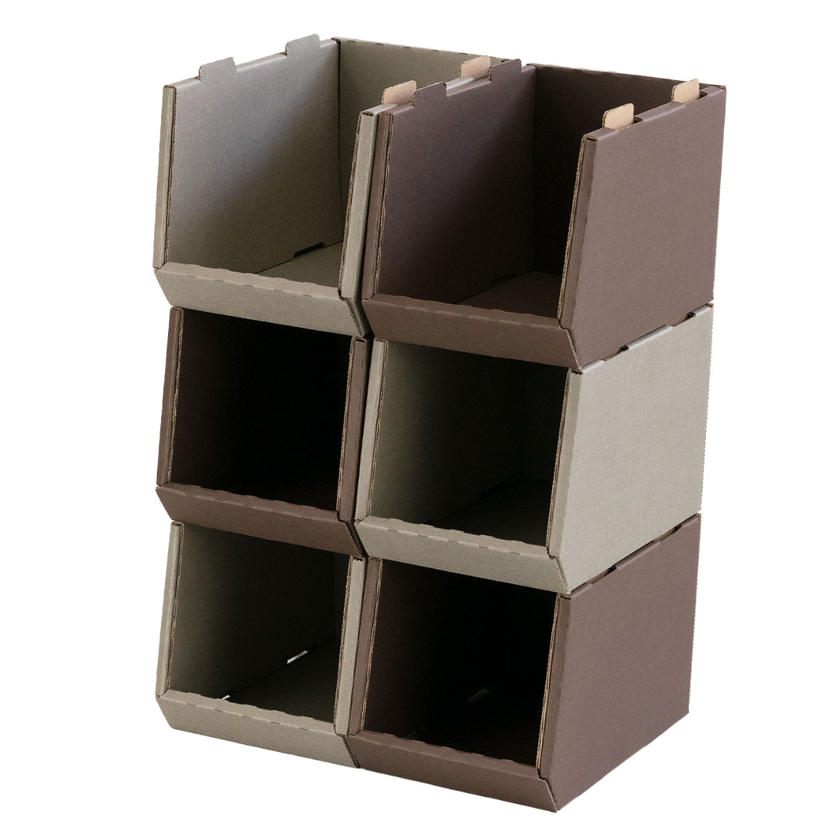 収納ボックス 卓上 スタッキングコンテナ SS 6個セット 収納ケース