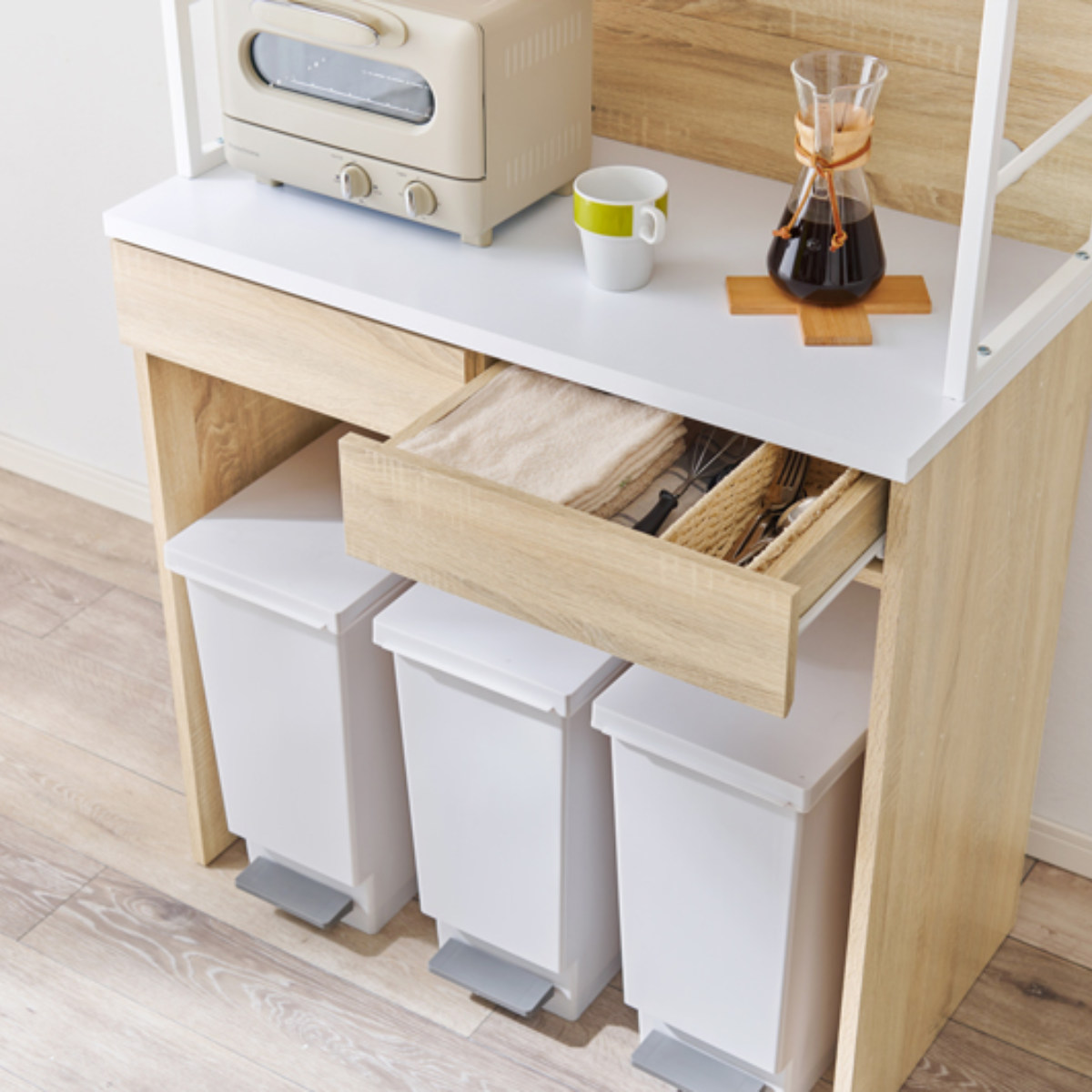 HAGiHARA（萩原） レンジラック 幅87cm ハイタイプ ヴィンテージ調