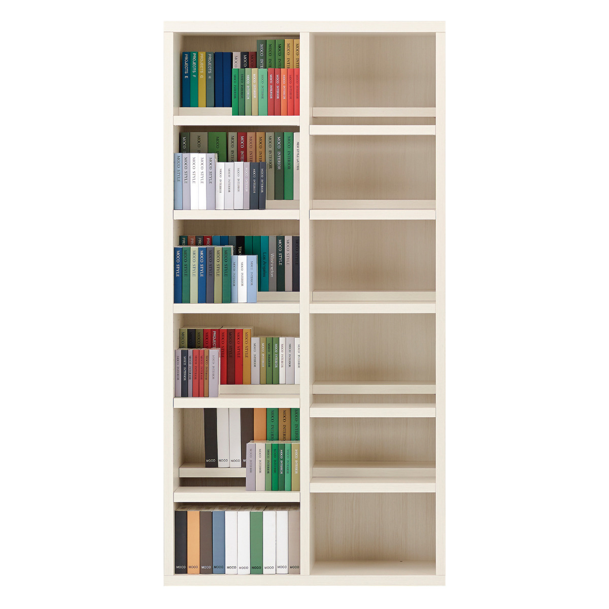 フナモコ（FUNAMOCO） 本棚 幅89.9cm 日本製 コミックシェルフ 6段