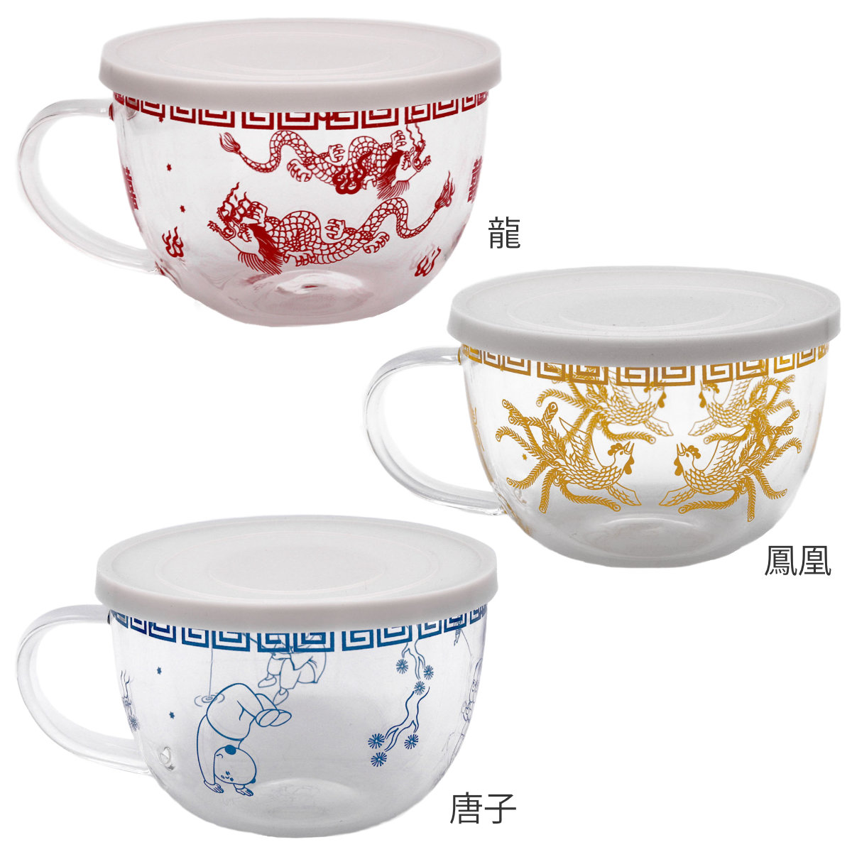 スープマグカップ 450ml おまち堂 耐熱ガ...の詳細画像2