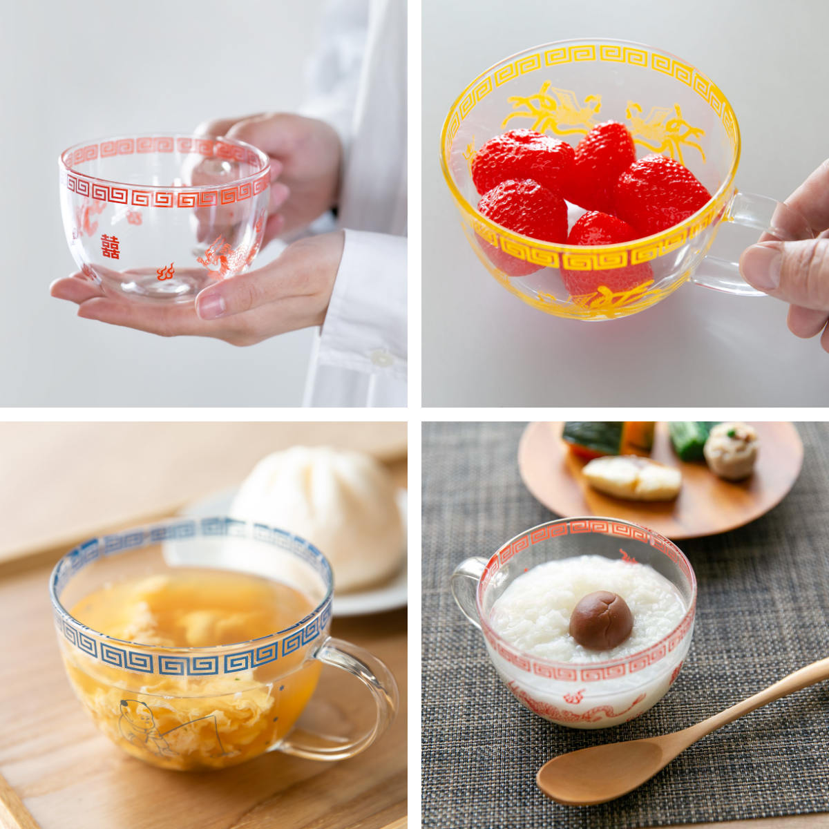 スープマグカップ 450ml おまち堂 耐熱ガ...の詳細画像4