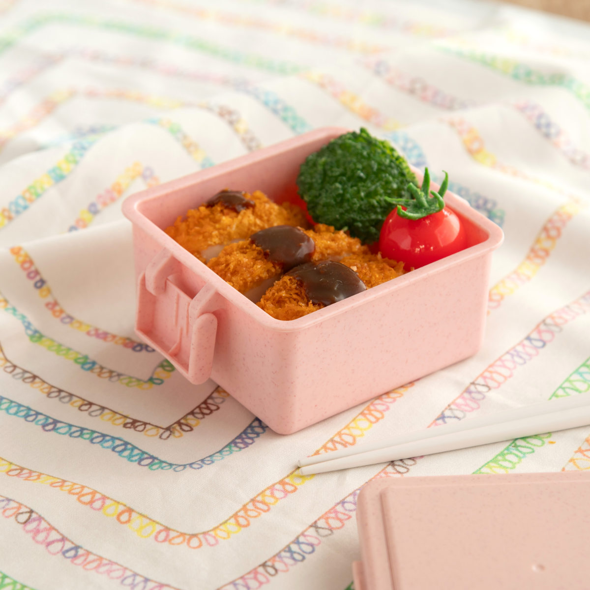 三好製作所 お弁当箱 GEL-COOL square S ジェラート 1段 220ml （ 弁当