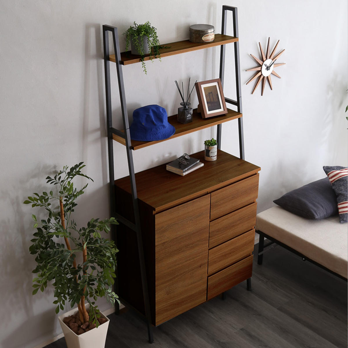 ホームテイスト（HOME taste） チェストラック 幅82.5cm ヴィンテージ