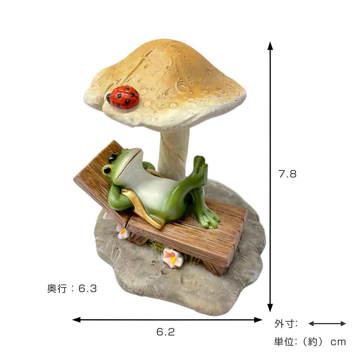 コポー キノコ傘の下でくつろぐトノくん カエル...の詳細画像1