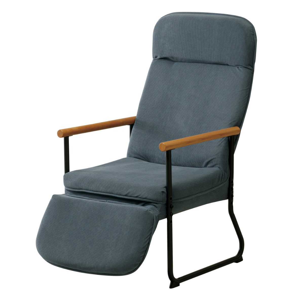 弘益 高座椅子 座面高37.5〜43.5cm リクライニング フットレスト