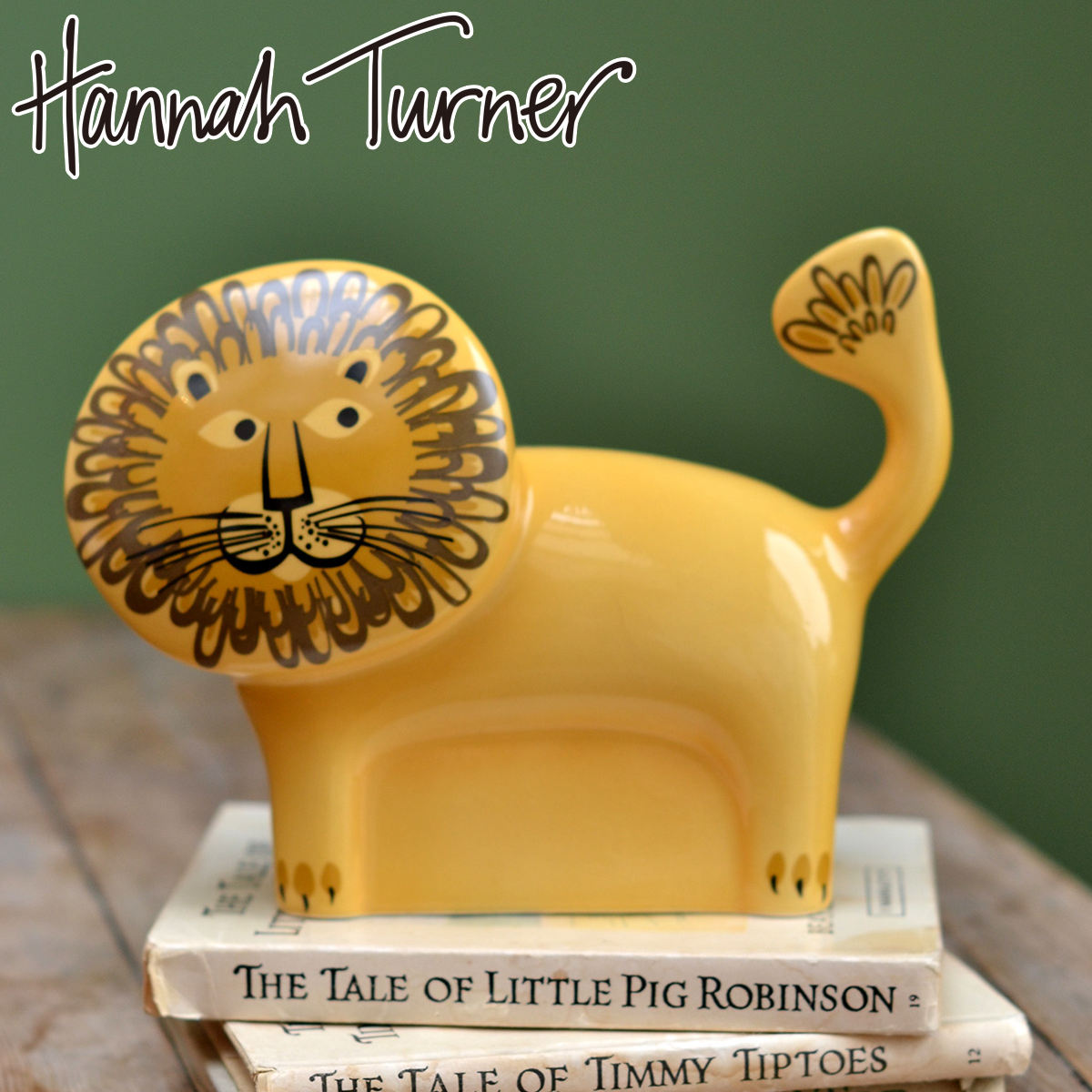 ������ Hannah Turner Money box Lion ���C�I�� �i �n���i�^�[�i�[ �}�l�[�{�b�N�X �R�C�� �}�l�[�o���N 500�~�� ���܂� �R�C������ 500�~�ʒ��� �u�� ���� �j