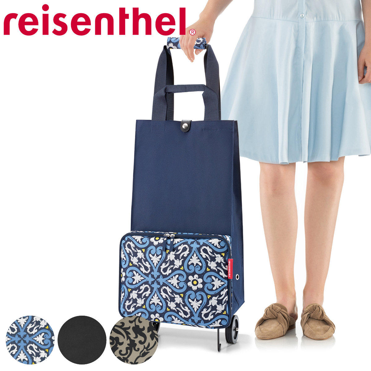 ショッピングカート ライゼンタール FOLDABLETROLLEY （ reisenthel 30L 買い物カート 折りたたみ コンパクト キャリーカート 2輪 エコバッグ 大容量 軽量 ）