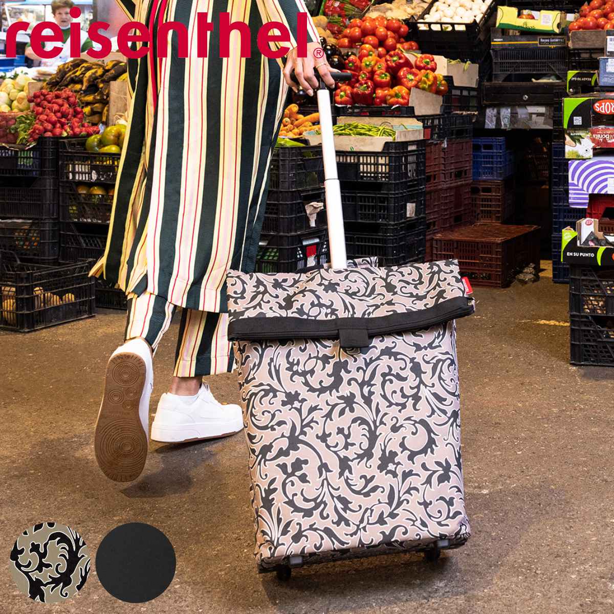 ショッピングカート ライゼンタール TROLLEY M （ reisenthel トローリーM 買い物カート 43L 大容量 キャリーカート 2輪 ハンドル 持ち手 伸縮 ）