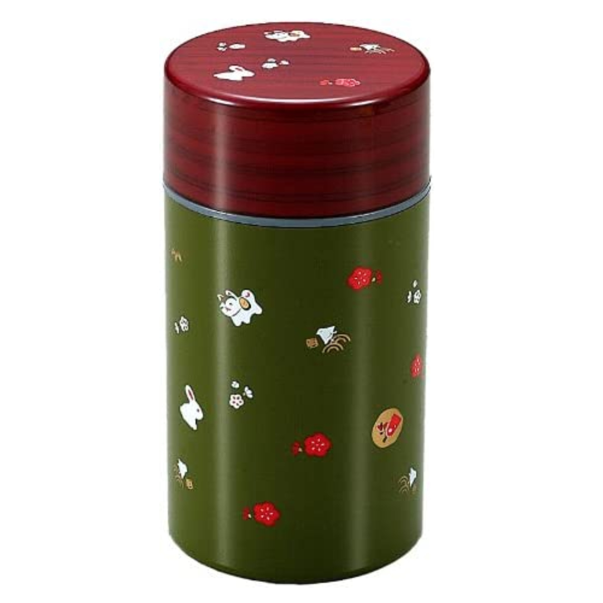HAKOYA 茶筒 400ml 茶筒丸 大 緑小粋 （ おしゃれ 日本製 かわいい