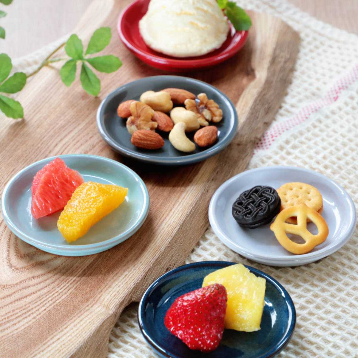 プレート 8.5cm HINATA 陶器 同色4枚セット （ 食洗機対応 電子レンジ