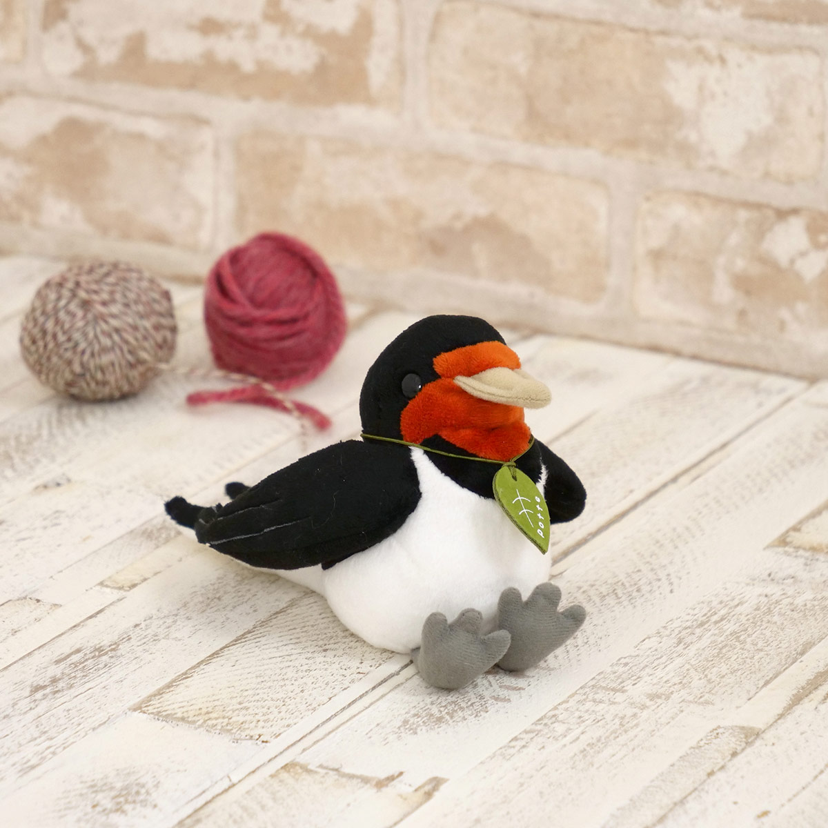 ぬいぐるみ potte ツバメ （ ヌイグルミ つばめ 鳥 動物 雑貨 インテリア アニマル グッズ ベビー 赤ちゃん プレゼント ギフト かわいい ）