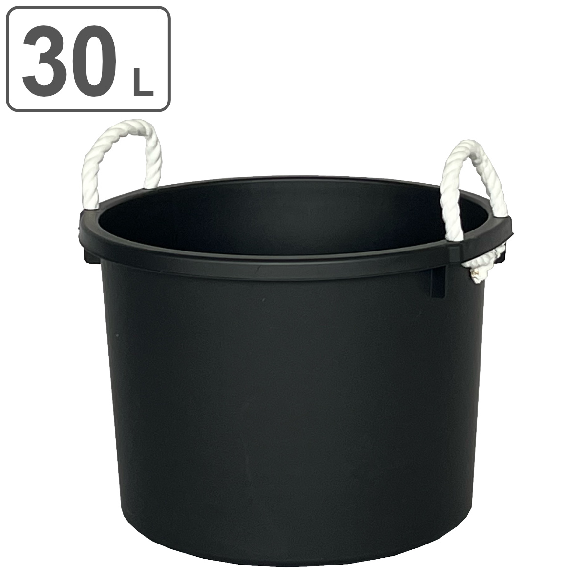タライ 30L 万能容器 ( たらい 30リットル タブ ばけつ 大型 大きい 大容量 掃除 清掃 洗濯 収納 アウトドア ひも付き )