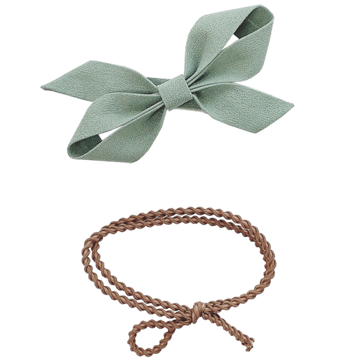 リボン☆ヘアゴム☆クリップ 千鳥格子柄リボンの親子お揃いヘアアクセサリーセットA赤☆ヘアゴム