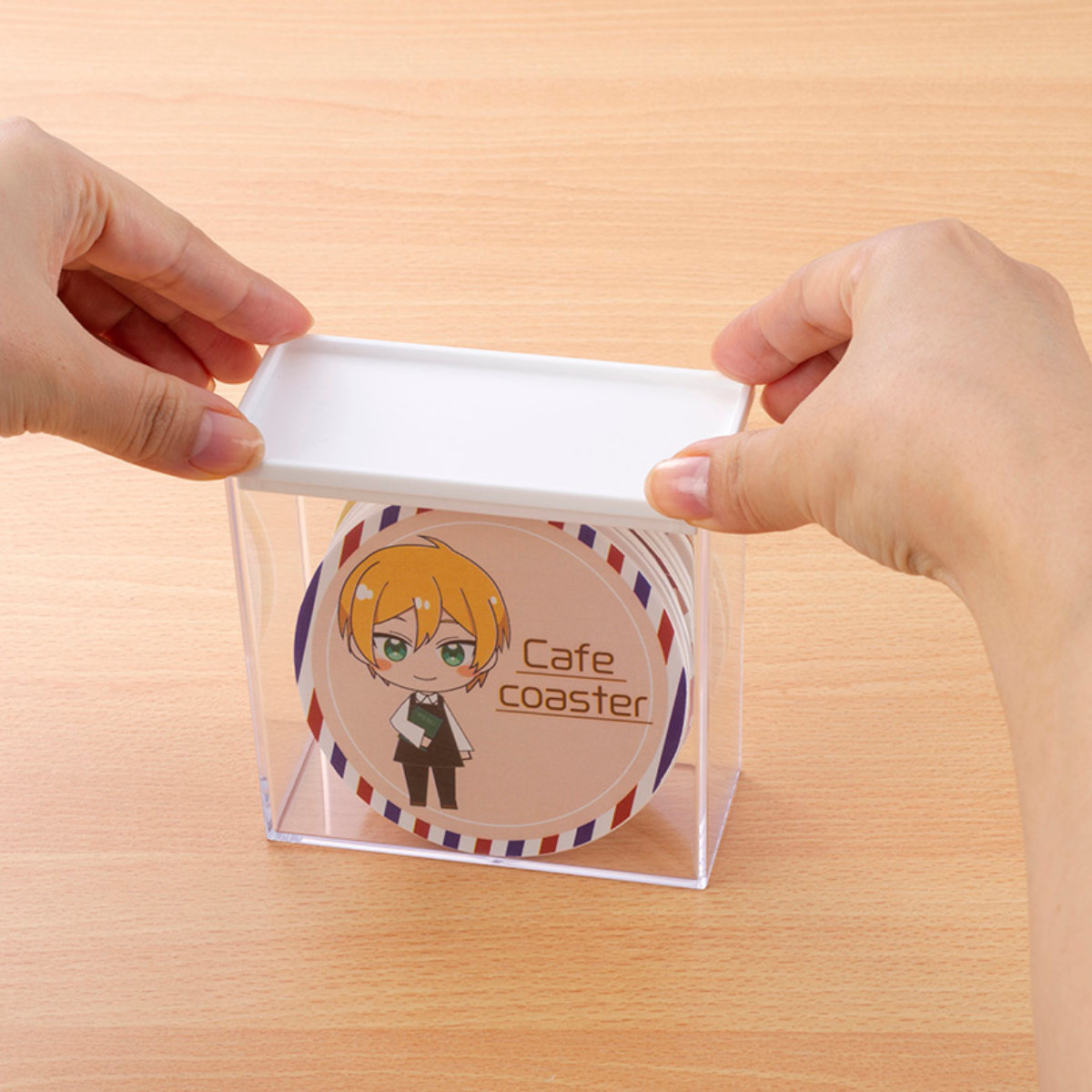 イノマタ化学 コースターディスプレイケース 幅10.9×奥行5.2×高さ10.8