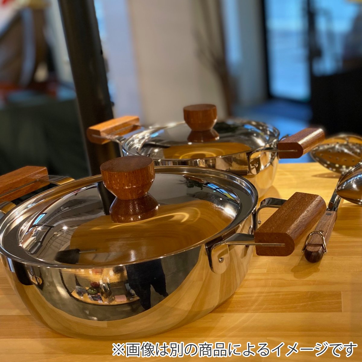 玉虎堂製作所 両手鍋 20cm マット仕様 BENRI鍋 ステンレス製 日本製 