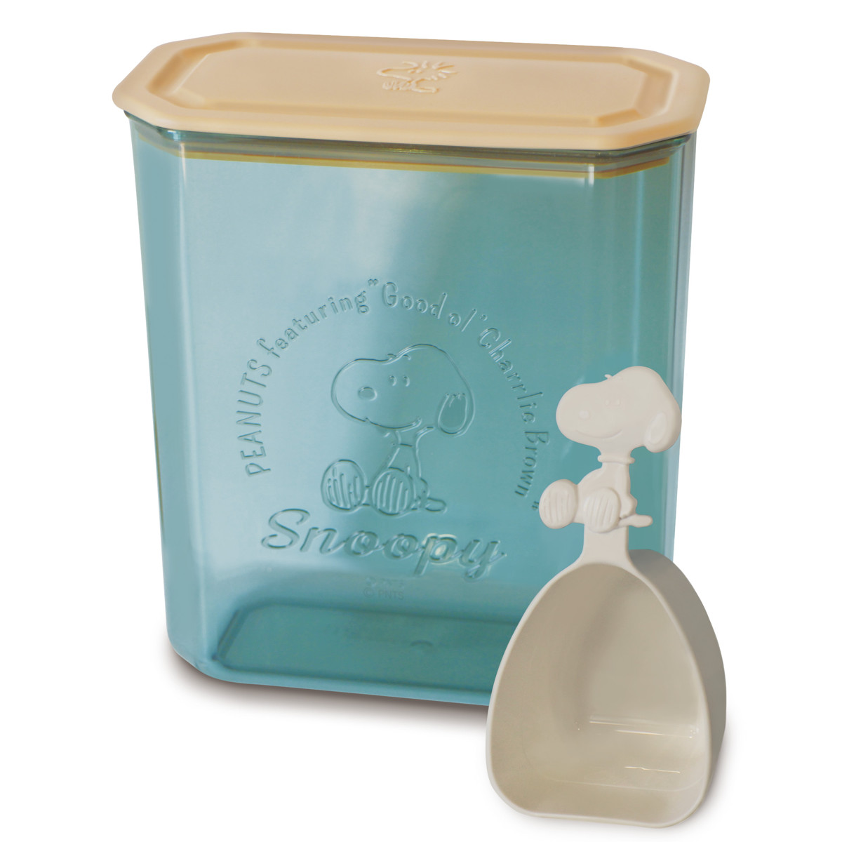 錦化成 保存容器 2.2L スヌーピー シリアルケース （ 計量カップ付き