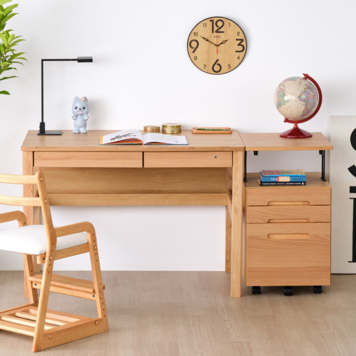 一生紀（ISSEIKI） 学習机 幅105cm シンプル 木製 （ デスク 机 勉強机