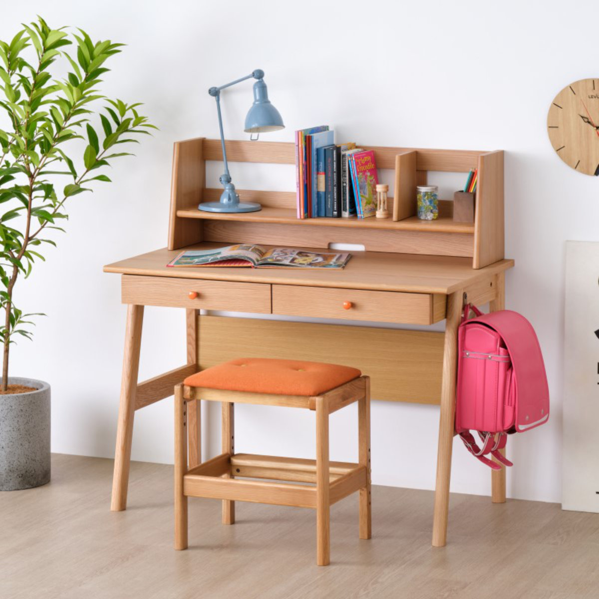 木製シンプル学習机 楽天市場】学習机 勉強机 学習デスク 天然木 木製 シンプル コンパクト