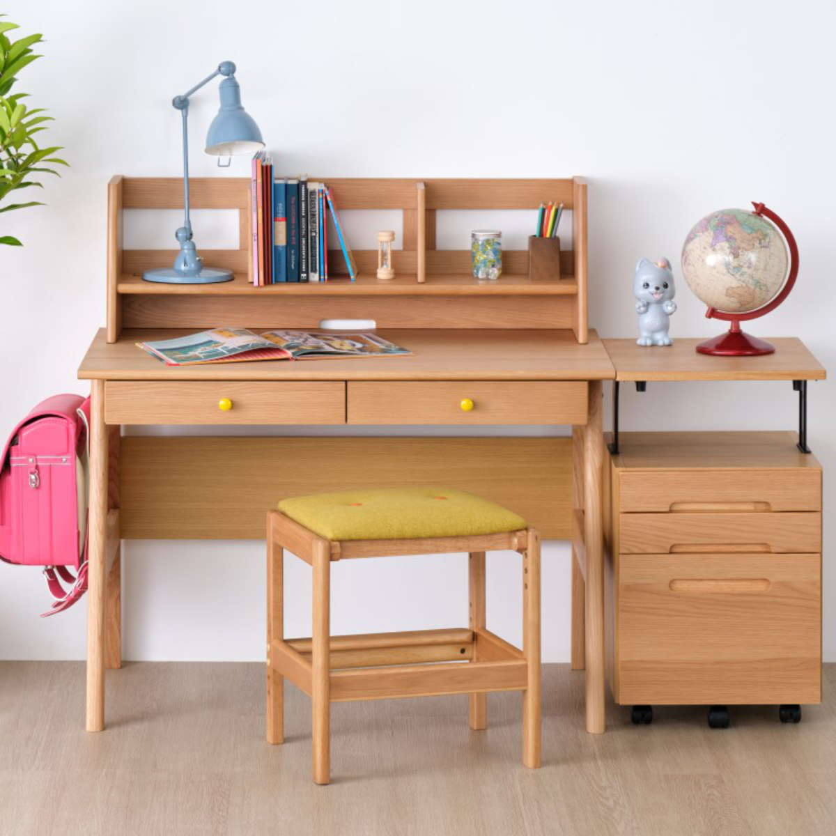 一生紀（ISSEIKI） 上棚 学習机用 幅99cm 木製 RESCO （ 机上 収納