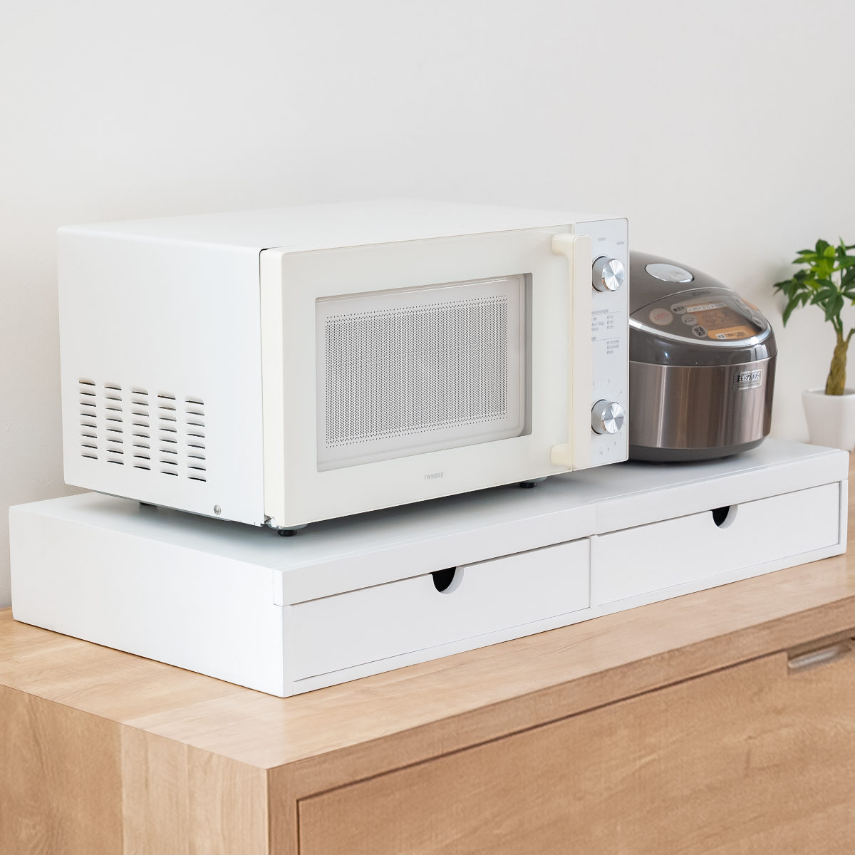 OSMAC レンジラック 家電下スライドテーブル 幅80cm （ レンジ下ラック