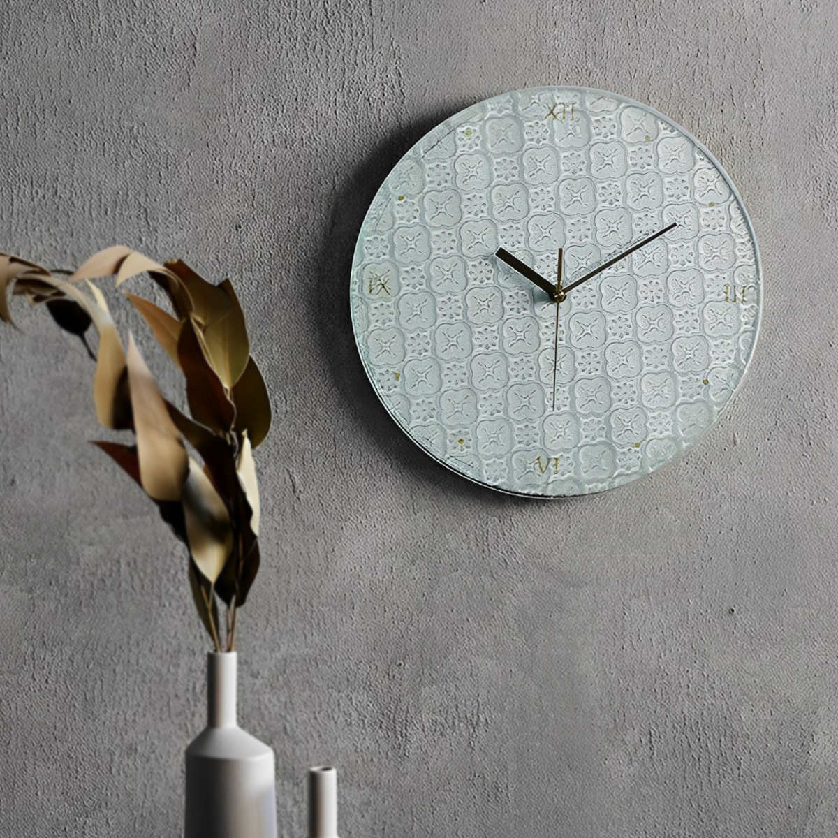 magnet 掛け時計 GIVRE CLOCK モザイクガラス （ 時計 壁掛け時計 