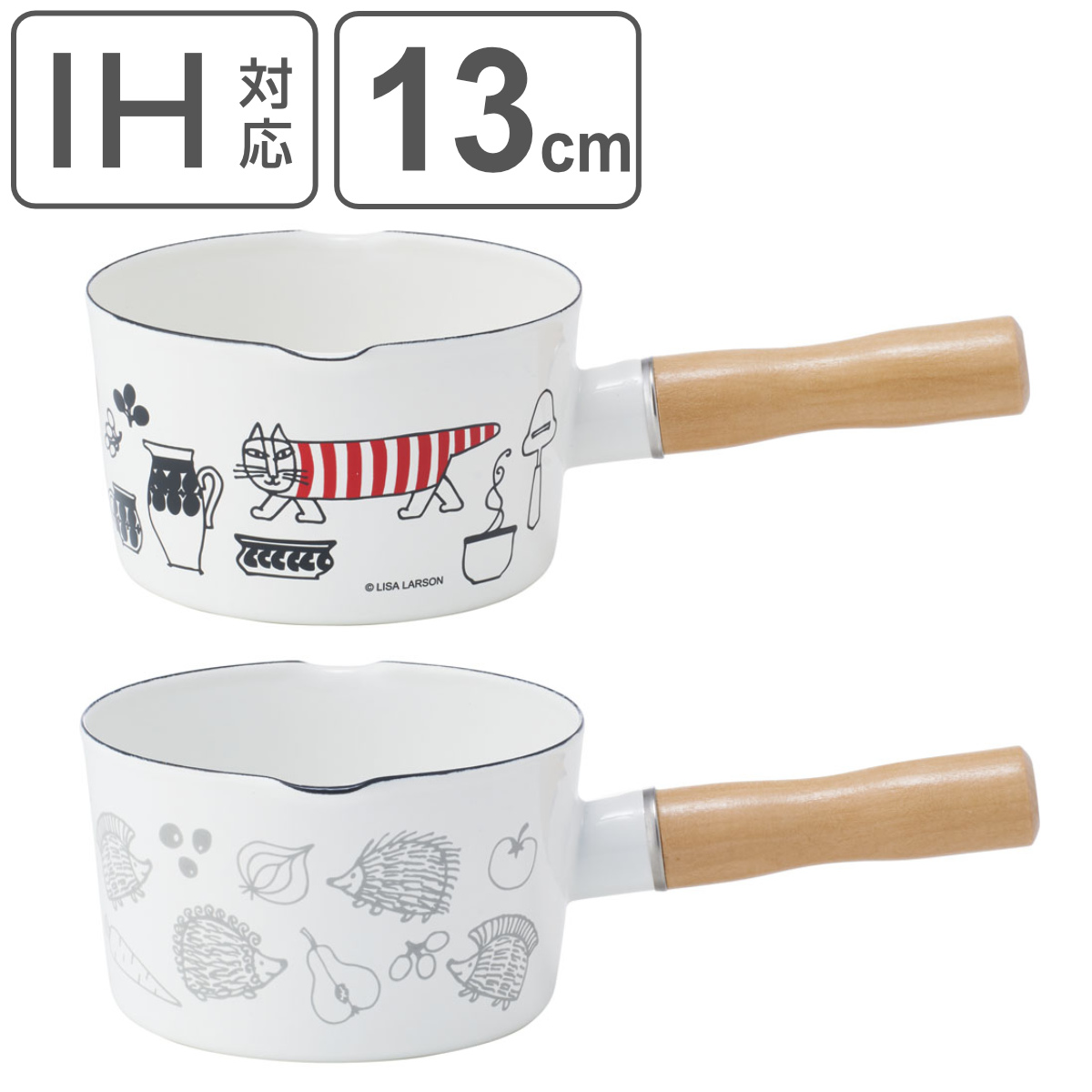 スケーター ミルクパン 13cm IH対応 ホーローミルクパン キャラクター