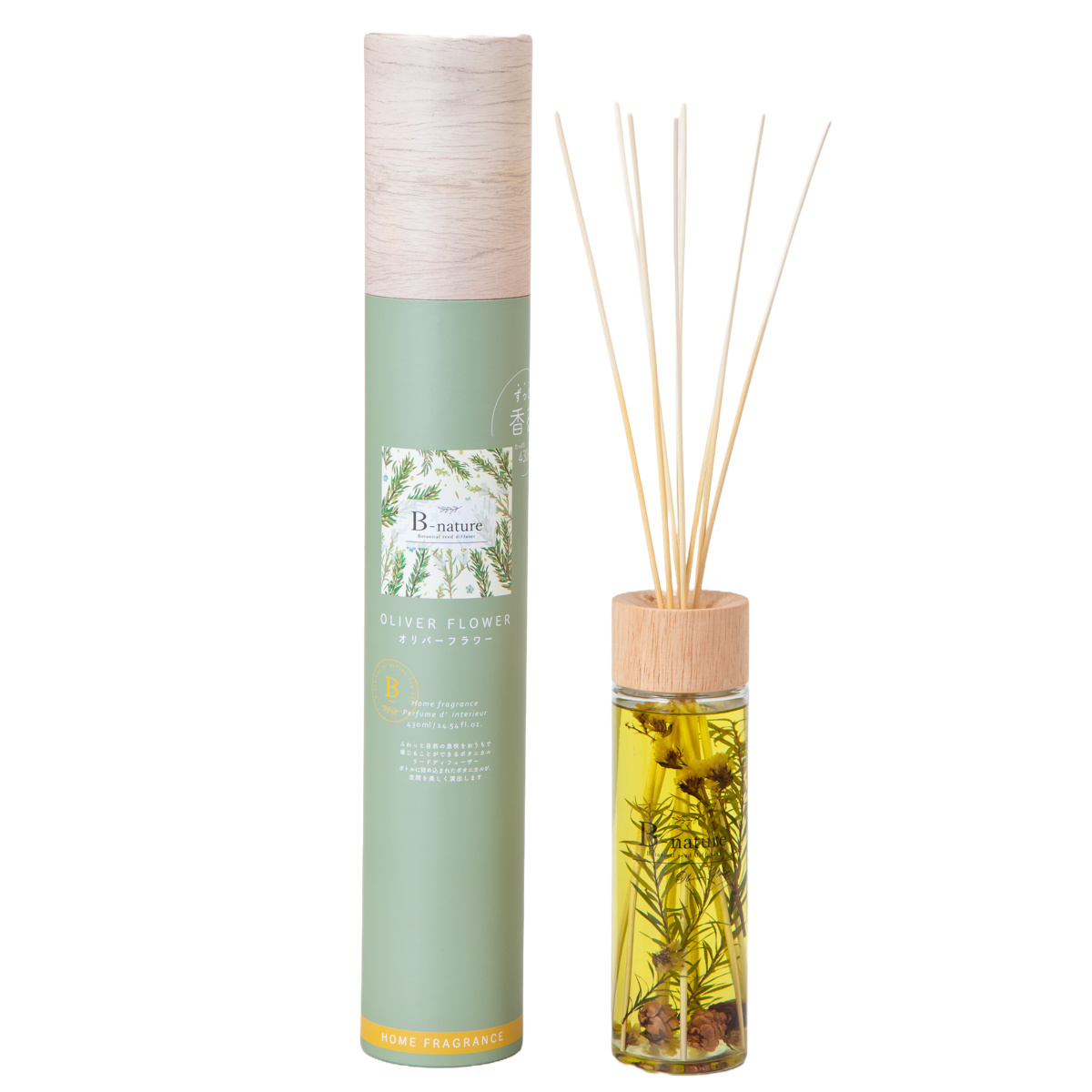 B-nature リードディフューザー 430ml 箱入り （ ディフューザー ハー