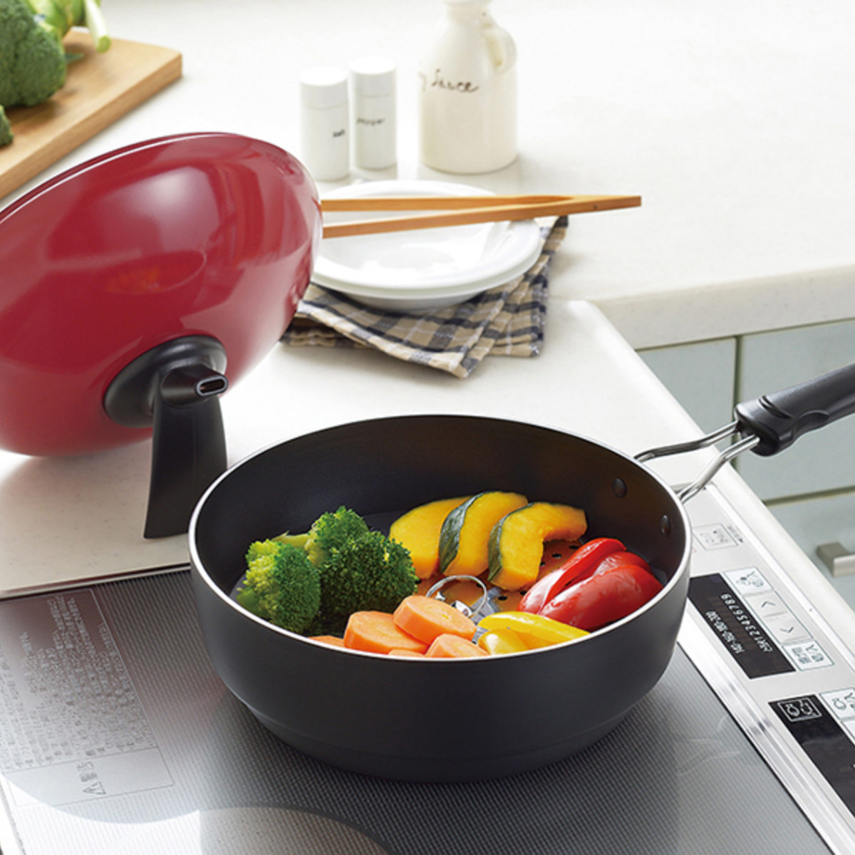 タマハシ 深型フライパン 24cm IH対応 NEWマロンパン （ ガス火対応