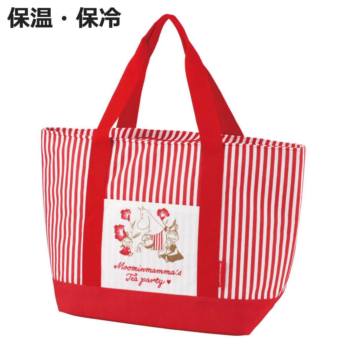 エコバッグ 麻風トート保冷ショッピング ティーパーティー （ 保冷バッグ 保冷 トート マチ広 クーラーバッグ クーラートートバッグ ）