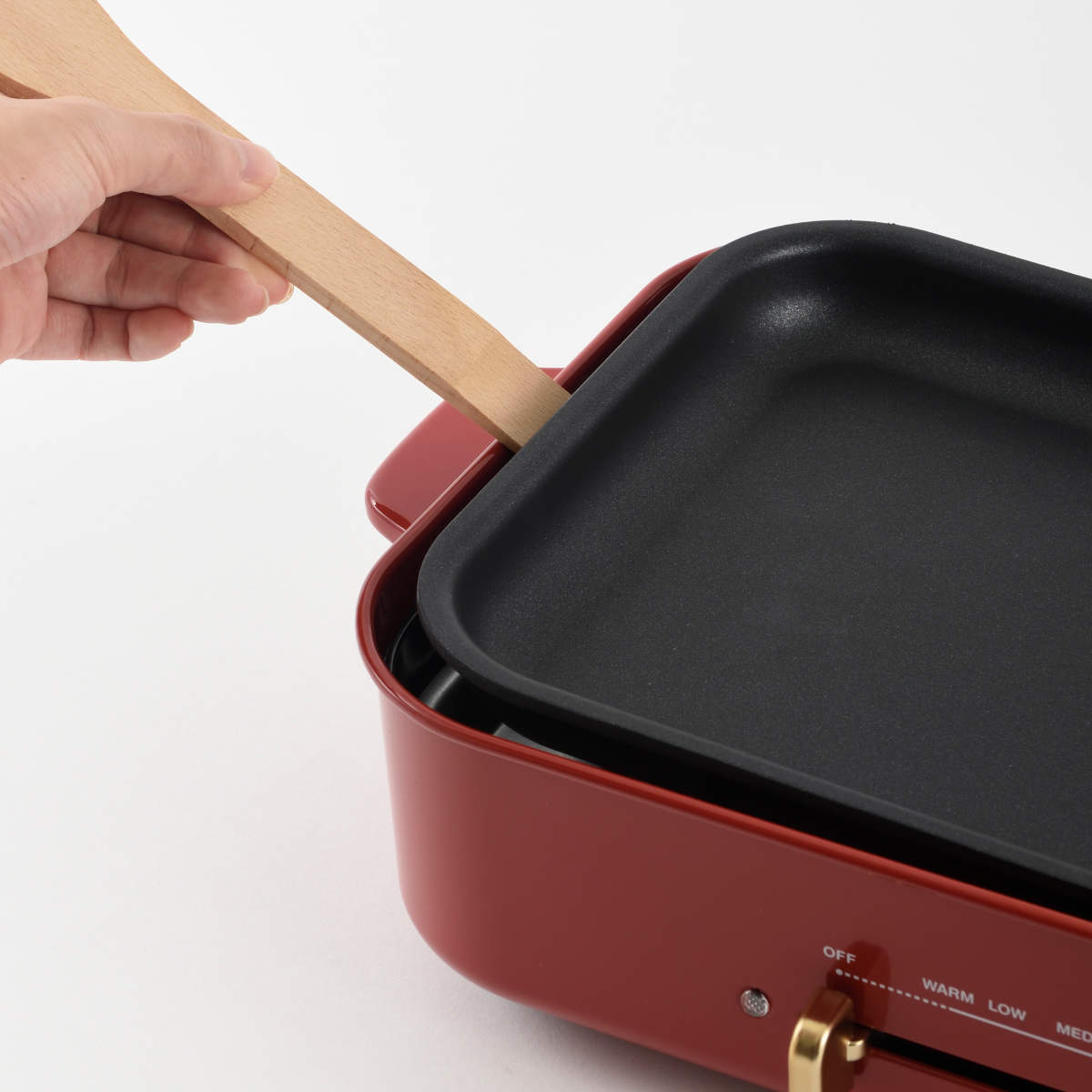 BRUNO（ブルーノ） コンパクトホットプレート たこ焼きプレート付き 蓋